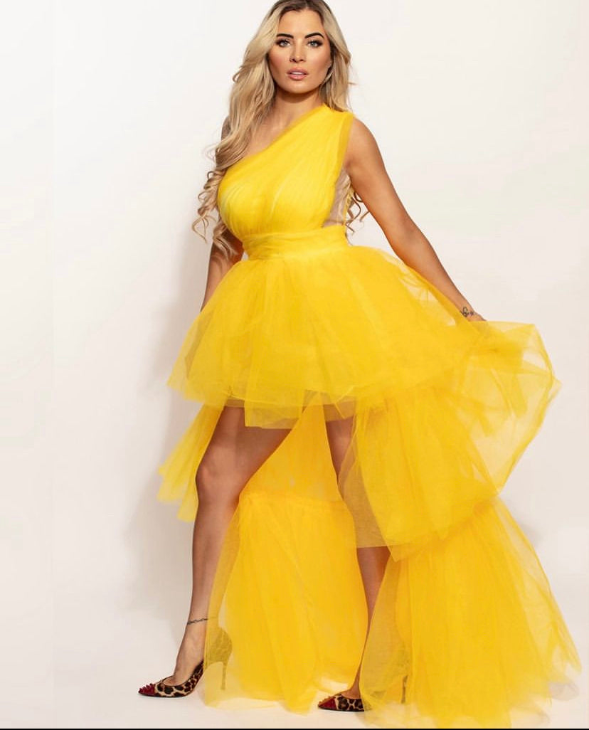 Ibiza Yellow Tulle Ball Gown