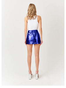 Electric Blue Mini Skirt