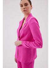 Load image into Gallery viewer, Safety Pin Detail Hot Pink Suit

