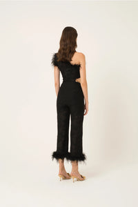 Asia Feather Trim Trousers