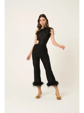 Load image into Gallery viewer, Asia Feather Trim Trousers

