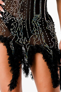 Kendals Feather Crystal Dress
