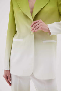 Ombre Green and White Suit