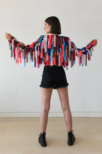 Load image into Gallery viewer, Multicoloured Fringe Coat
