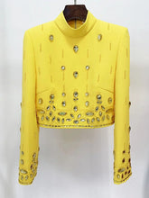 Load image into Gallery viewer, Yellow Runway Embellished Suit Set
