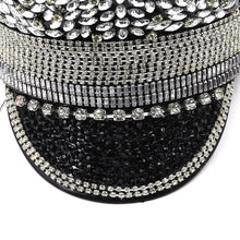 Load image into Gallery viewer, Military Luxury Rhinestone Hat

