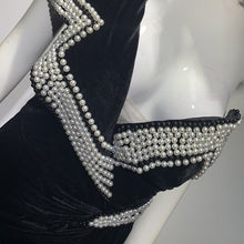 Load image into Gallery viewer, Beaded Embellished Velvet Gown
