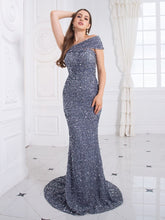 Load image into Gallery viewer, Elegant Off Shoulder Long Evening Dress
