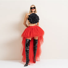 Load image into Gallery viewer, Retro Chic High Low Tulle Skirt

