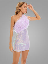 Load image into Gallery viewer, Marilyn Embellished Mini Dress
