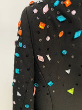 Load image into Gallery viewer, Black Beaded Diamond Suit
