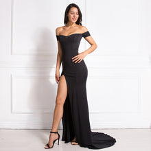 Load image into Gallery viewer, Off the Shoulder Mermaid Maxi Dress

