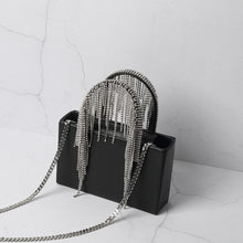 Load image into Gallery viewer, Luxury Rhinestone Tassel Evening Handbag
