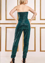 Load image into Gallery viewer, Velvet Sequince Jumpsuit
