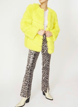 Load image into Gallery viewer, Candy Yellow Fur Coat
