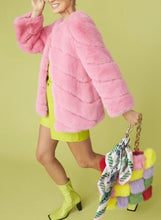 Load image into Gallery viewer, Candy Pink Fur Coat
