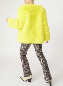 Candy Yellow Fur Coat