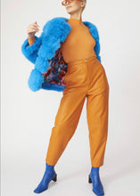 Load image into Gallery viewer, Candy Blue Fur Coat
