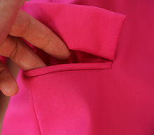 Load image into Gallery viewer, Sculptured Fuchsia Pink Trouser Suit

