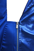 Load image into Gallery viewer, Electric Blue PU Leather Dress

