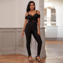 Load image into Gallery viewer, Beverley&#39;s Black Lace Jumpsuit
