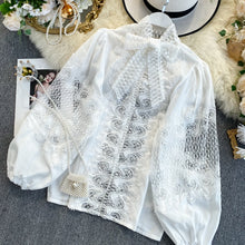 Load image into Gallery viewer, White Empire Lace Shirt
