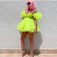 Load image into Gallery viewer, Trendy Fluorescent Green Tutu Dress
