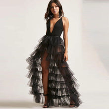Load image into Gallery viewer, Black Tiered Detachable Tutu Skirt
