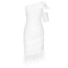 Load image into Gallery viewer, BANDAGE FEATHER DRESS
