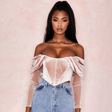 Load image into Gallery viewer, Pink Ruched Crop Top
