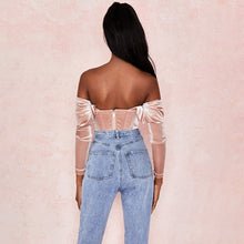 Load image into Gallery viewer, Pink Ruched Crop Top
