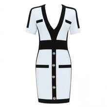 Load image into Gallery viewer, Colour Block Stretch Dress
