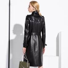 Load image into Gallery viewer, Anabella&#39;s Leather Trench Coat
