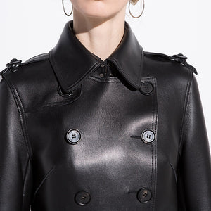 Anabella's Leather Trench Coat