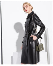 Load image into Gallery viewer, Anabella&#39;s Leather Trench Coat
