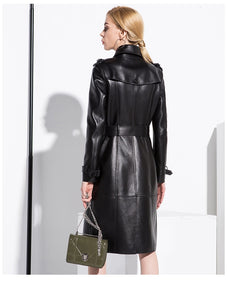 Anabella's Leather Trench Coat