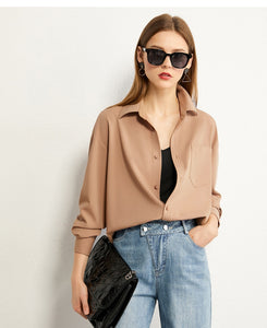 Single Breasted Loose Fit Blouse