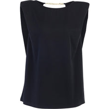 Load image into Gallery viewer, Tina&#39;s Black  Chain T-shirt
