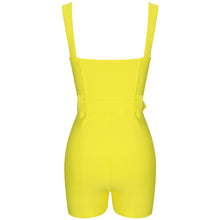 Load image into Gallery viewer, Zip Front Yellow Play suit
