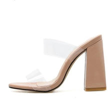Load image into Gallery viewer, Square High Heel Mules
