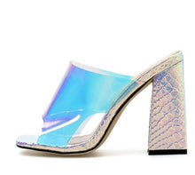 Load image into Gallery viewer, Square High Heel Mules
