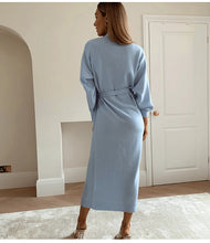 Load image into Gallery viewer, Keisha&#39;s Knitted Wrap Dress
