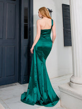 Load image into Gallery viewer, SATIN DRAPED EVENING GOWN
