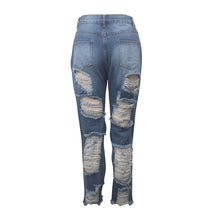 Load image into Gallery viewer, High waisted Ripped Pencil Jeans
