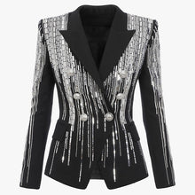 Load image into Gallery viewer, Double Breasted  Beaded Blazer
