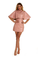 Load image into Gallery viewer, Pink Leather Mini Party Dress
