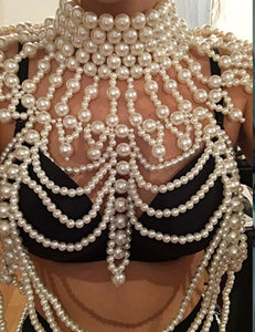 Luxury Unique Pearl Body Chains Jewellery