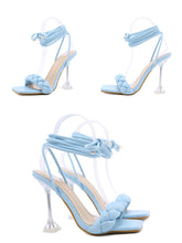 Load image into Gallery viewer, Annabella Weave Lace Up Sandals
