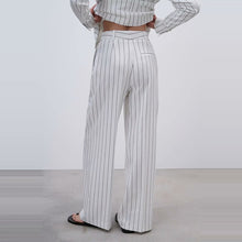 Load image into Gallery viewer, LARA- WHITE- Pinstriped   Suit

