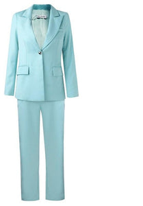 Candy Blue Two Piece Suit